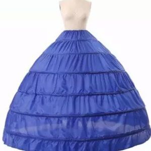 Blue cosplay hoop skirt